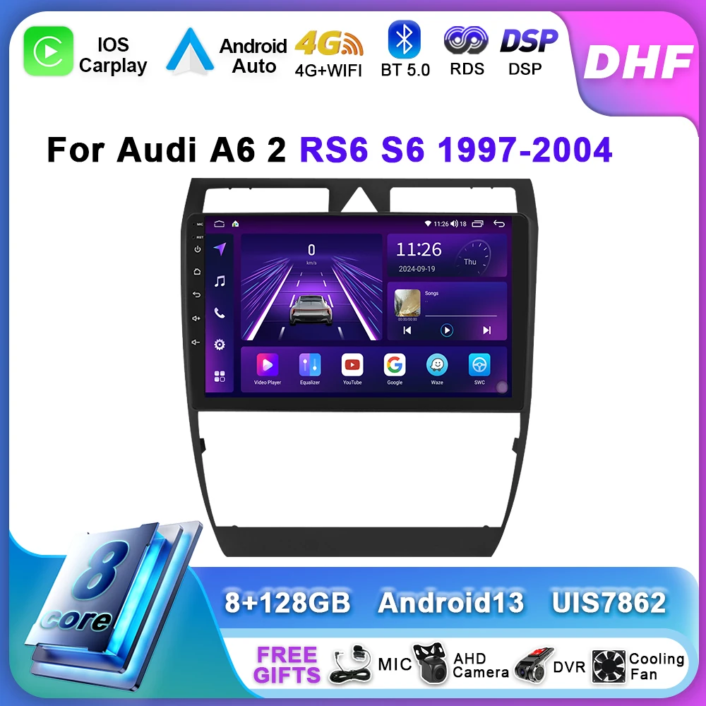 9-дюймовые автомобильные интеллектуальные системы Android Auto Радио для Audi A6 C5 S6 RS6 1997-2004 GPS-навигация Мультимедийный видеоплеер Стерео DSP
9-дюймовые автомобильные интеллектуальные системы Android Auto Радио для Audi A6 C5 S6 RS6 1997-2004 GPS-навигация Мультимедийный видеоплеер Стерео DSP
