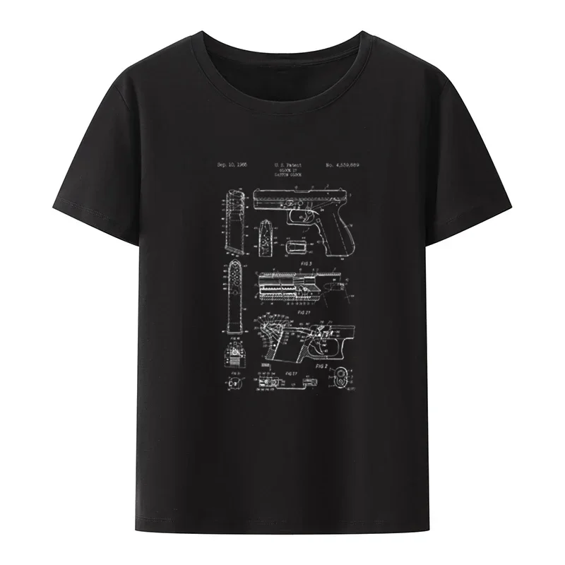 Humor Novelty Men's Clothing Summer Short-sleev Breathable Camisetas Grunt 14 Glock 17 1985 Patent Modal Print T Shirt
Humor Novelty Men's Clothing Summer Short-sleev Breathable Camisetas Grunt 14 Glock 17 1985 Patent Modal Print T Shirt