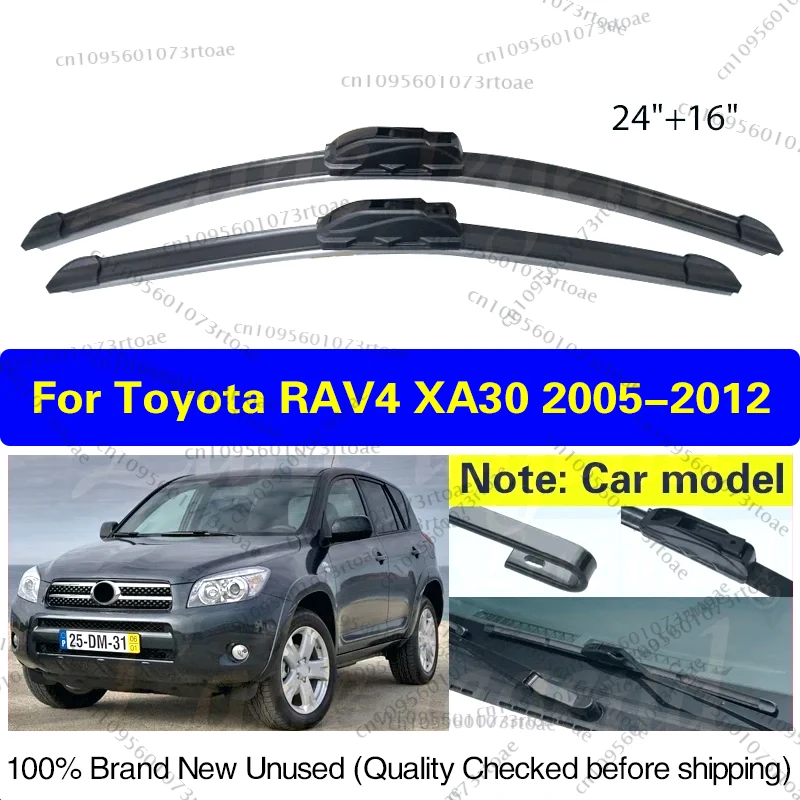 2PCS Car Wiper Blades For Toyota RAV4 XA30 2005 - 2012 Front Windscreen Windshield Rubber Car Accessories High Quality 24"+16"
2PCS Car Wiper Blades For Toyota RAV4 XA30 2005 - 2012 Front Windscreen Windshield Rubber Car Accessories High Quality 24"+16"