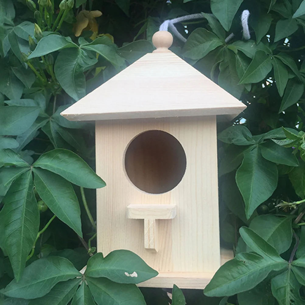 Outdoor Wood Birds Nest Shelter for Small Birds Comfortable Sleeping Play Area Backyard Garden Ornament Bird Nest
Outdoor Wood Birds Nest Shelter for Small Birds Comfortable Sleeping Play Area Backyard Garden Ornament Bird Nest