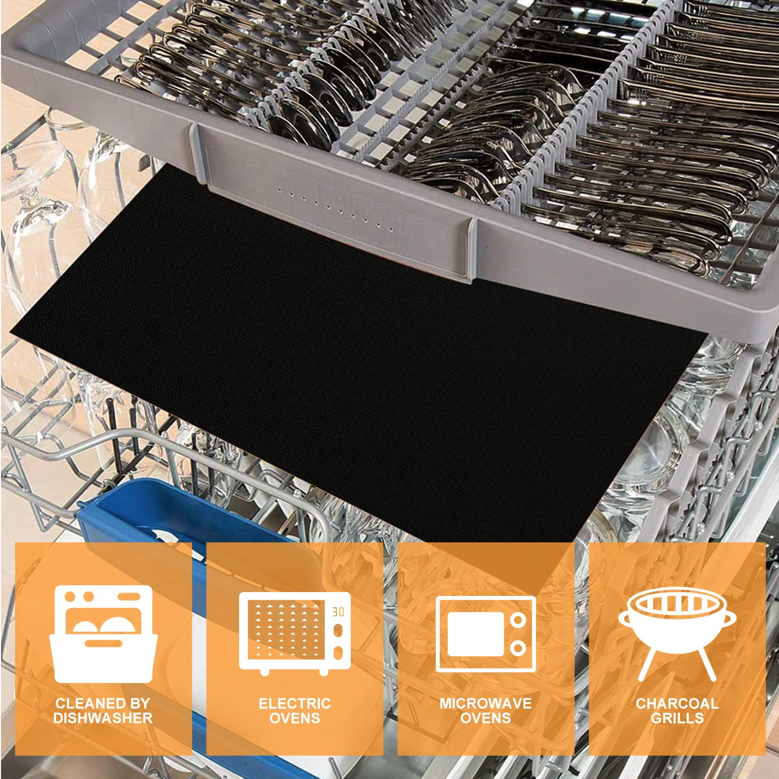 6pcs Bbq Grill Mat Glass Fibre Black Reusable Non Stick Baking Pad Heat Resistant Bakeware Mat For Baking Pizza Vegetable Meat
6pcs Bbq Grill Mat Glass Fibre Black Reusable Non Stick Baking Pad Heat Resistant Bakeware Mat For Baking Pizza Vegetable Meat