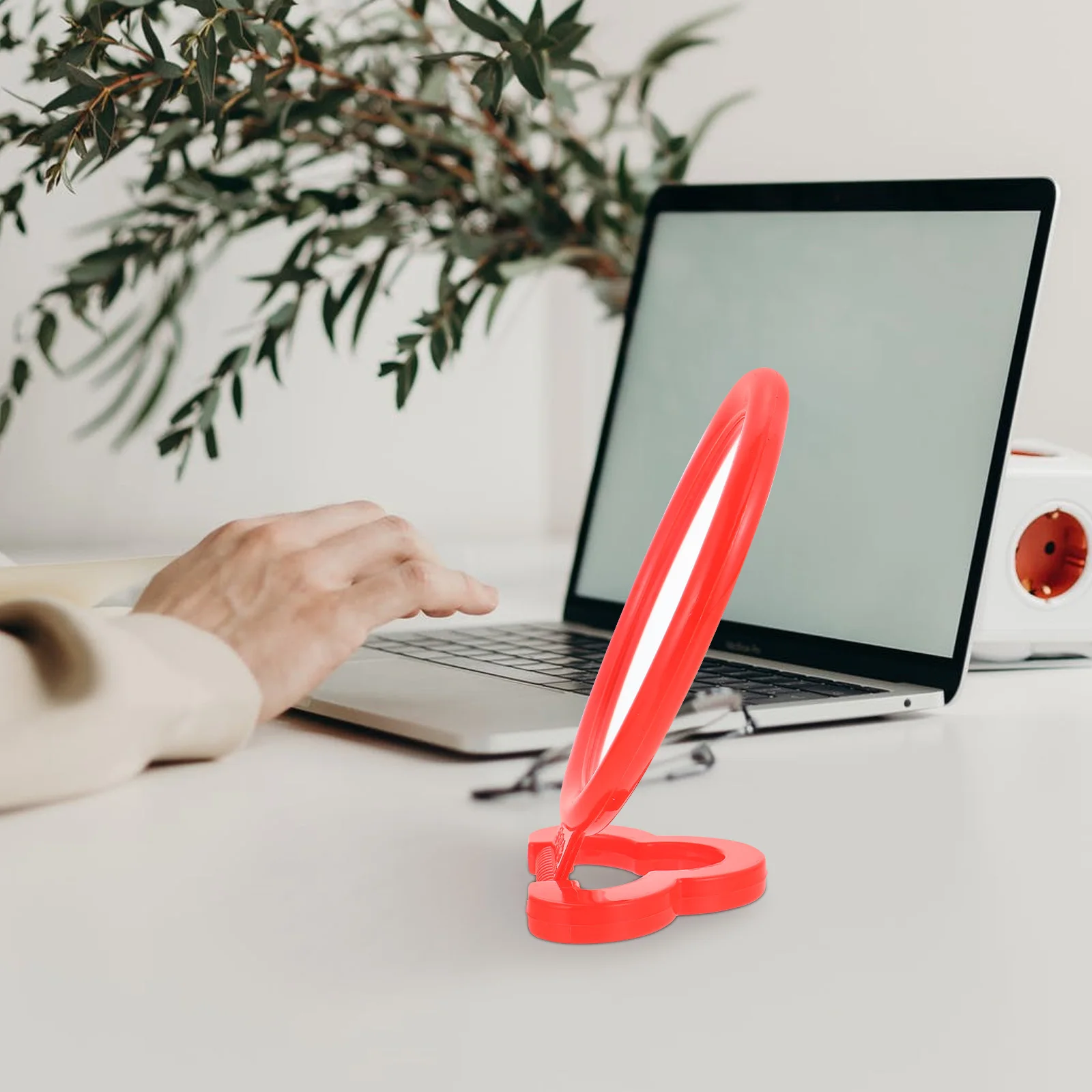 Red Retro Chinese Makeup Mirror Stable Base Desktop Suspensible Vanity Mirror for Bedroom Dresser Use
Red Retro Chinese Makeup Mirror Stable Base Desktop Suspensible Vanity Mirror for Bedroom Dresser Use