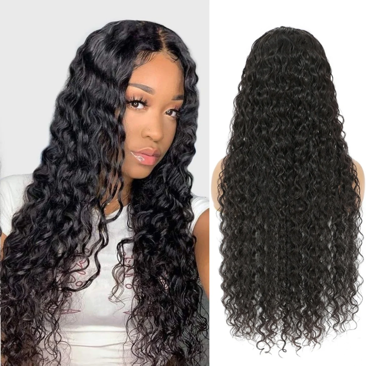 13x4 Water Wave Lace Front Wigs Human Hair 200 Density HD Lace Frontal Wigs Human Hair 40 Inch Water Wave Curly Glueless Wigs
13x4 Water Wave Lace Front Wigs Human Hair 200 Density HD Lace Frontal Wigs Human Hair 40 Inch Water Wave Curly Glueless Wigs