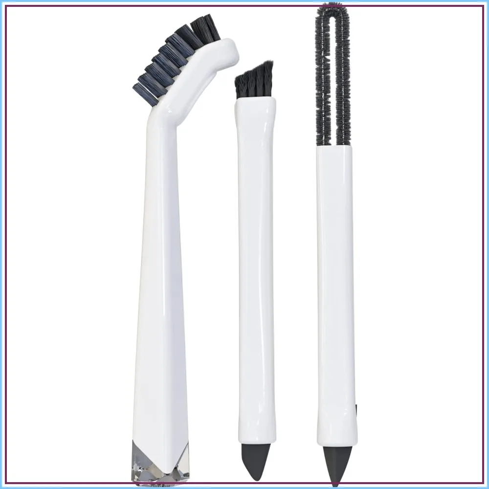 3-Piece Small Cleaning Brush Set: Crevice & Scrub Brushes with Silicone Tip for Kitchen, Tight Spaces, Tub, Shower
3-Piece Small Cleaning Brush Set: Crevice & Scrub Brushes with Silicone Tip for Kitchen, Tight Spaces, Tub, Shower