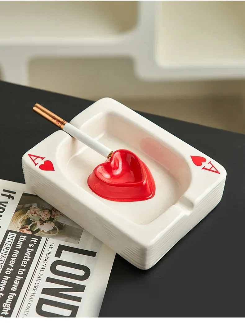 Playing Card Creative Ashtray Home Decor Modern Style Living Room Table Ornaments Simple Smoking Accessories Decorative
Playing Card Creative Ashtray Home Decor Modern Style Living Room Table Ornaments Simple Smoking Accessories Decorative