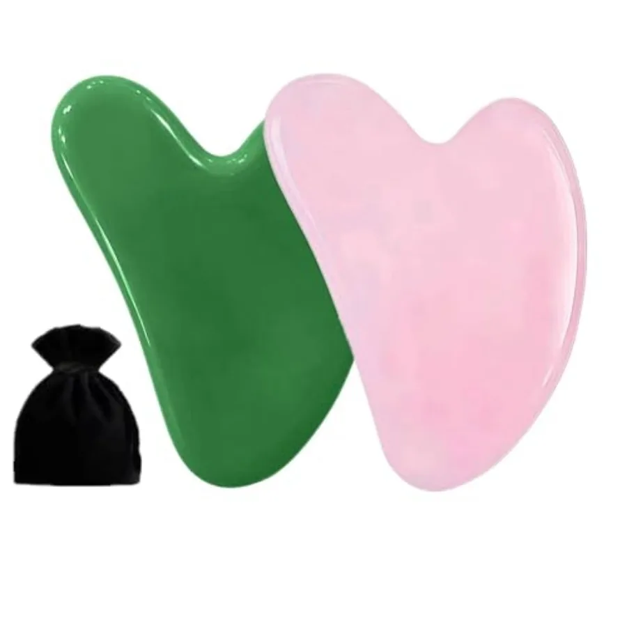 2 Pack Gua Sa Facial Tools, Gua Sa Jade Stone Gua Sa Mas Tool, Guasa Tool Face and Body Skin Mas. Tools Acupuncture, Pink Stone
2 Pack Gua Sa Facial Tools, Gua Sa Jade Stone Gua Sa Mas Tool, Guasa Tool Face and Body Skin Mas. Tools Acupuncture, Pink Stone