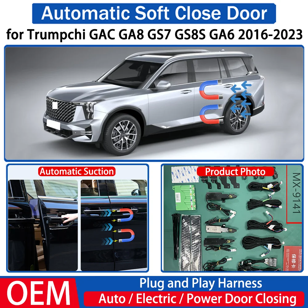 for Trumpchi GAC GA8 GS7 GS8S GA6 2016-2023 Car OEM Automatic Soft Close Door Electric Suction Kit Auto Power Closing System
for Trumpchi GAC GA8 GS7 GS8S GA6 2016-2023 Car OEM Automatic Soft Close Door Electric Suction Kit Auto Power Closing System