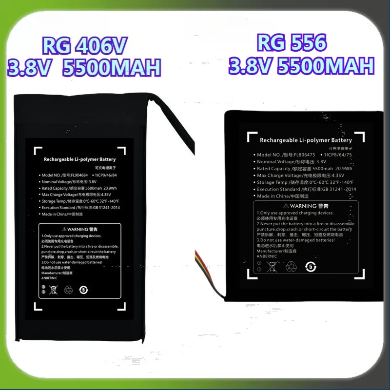 Li-Polymer Battery for Anbernic Game Console RG556 RG35XX RG406V RG40XXV Replacement Battery
Li-Polymer Battery for Anbernic Game Console RG556 RG35XX RG406V RG40XXV Replacement Battery