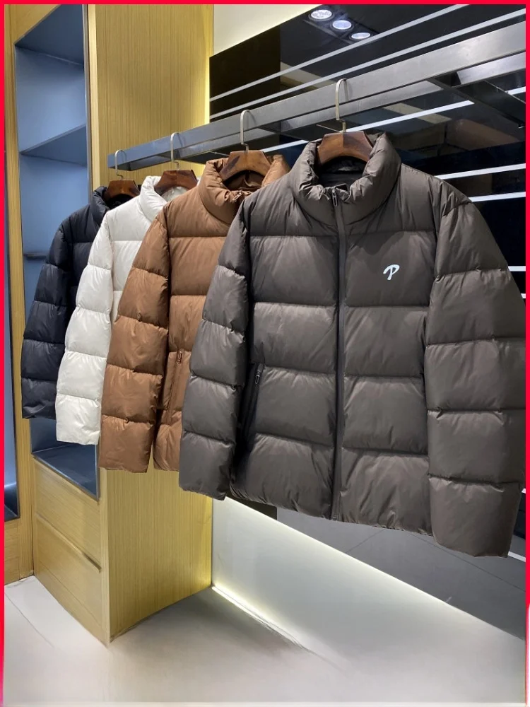 Мужская зимняя пуховая куртка с высоким воротником-стойкой, теплая, из полиэфирного волокна, на молнии, модная
Мужская зимняя пуховая куртка с высоким воротником-стойкой, теплая, из полиэфирного волокна, на молнии, модная