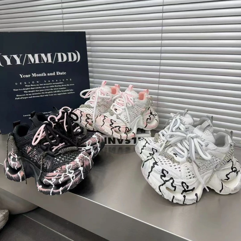 Thick-soled Round-top Lace-up Multi-color Stylish, Versatile, Comfortable, Anti-slip, Breathable Sports and Casual Women's Shoes
Thick-soled Round-top Lace-up Multi-color Stylish, Versatile, Comfortable, Anti-slip, Breathable Sports and Casual Women's Shoes