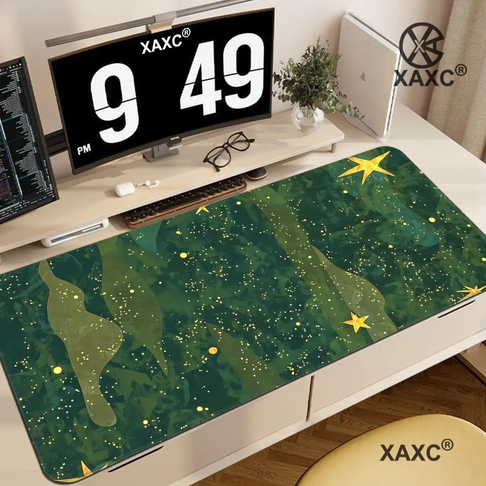 Green Retro Star Stripes Desk Mat Large Gaming Mouse Pad Non-slip Rubber Base Stitched Edge Keyboard Pads PC Office Decor HYBXXC
Green Retro Star Stripes Desk Mat Large Gaming Mouse Pad Non-slip Rubber Base Stitched Edge Keyboard Pads PC Office Decor HYBXXC