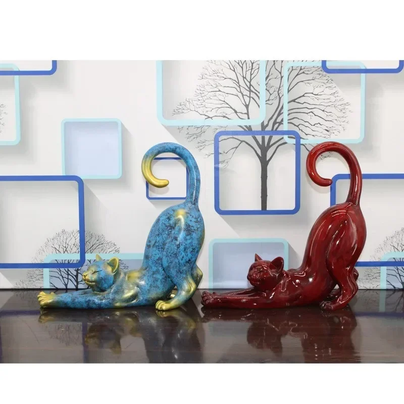 Creative Modern Lazy Cat Figurines Abstract Resin Crafts Room Home Decoration Gifts Cute desktop model Ornaments
Creative Modern Lazy Cat Figurines Abstract Resin Crafts Room Home Decoration Gifts Cute desktop model Ornaments