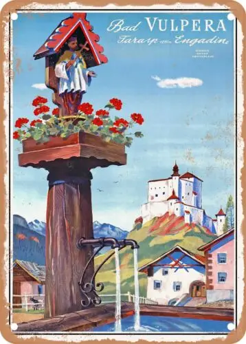 Металлический знак-1941 плохой вульпера Tarasp Engadin Vintage Ad
Металлический знак-1941 плохой вульпера Tarasp Engadin Vintage Ad