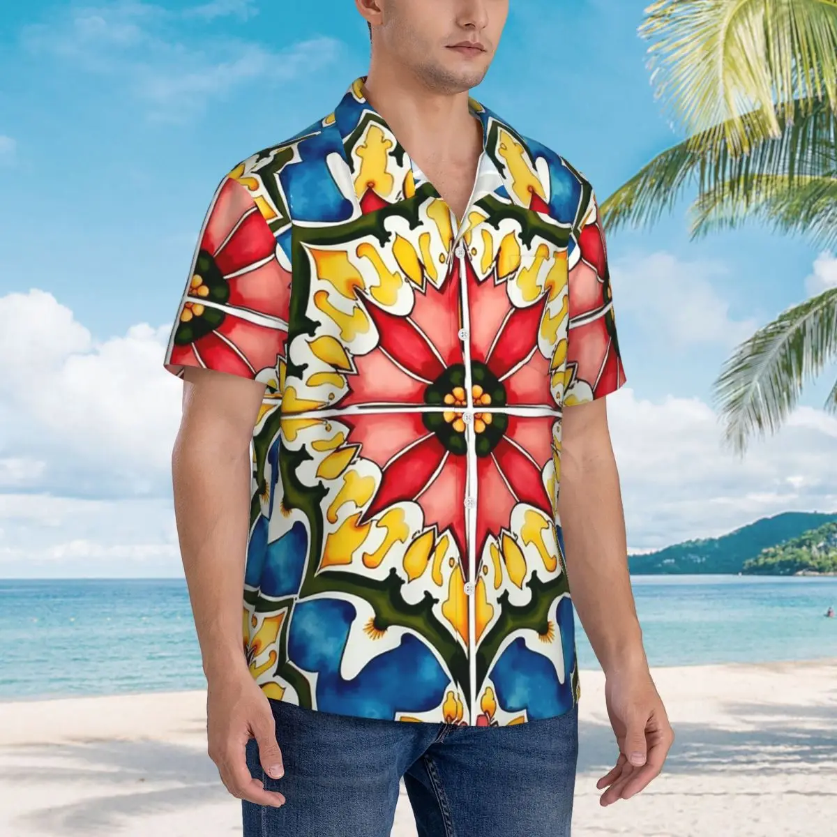 Mediterranean,colorful,vibrant,mosaic Tiles Art 1 Hawaiian Shirts Men Short Sleeve Shirt for Summer Beach Men's Button Tops
Mediterranean,colorful,vibrant,mosaic Tiles Art 1 Hawaiian Shirts Men Short Sleeve Shirt for Summer Beach Men's Button Tops