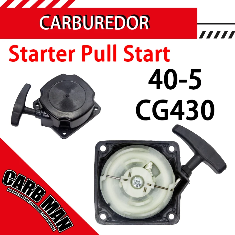 Blower Recoil Rewind Starter Pull Start For 40-5 CG430 BC430 430 43CC 49CC 52CC 1E40F-5 40F-5 1E44F-5 Trimmer 2 Stroke Engine
Blower Recoil Rewind Starter Pull Start For 40-5 CG430 BC430 430 43CC 49CC 52CC 1E40F-5 40F-5 1E44F-5 Trimmer 2 Stroke Engine
