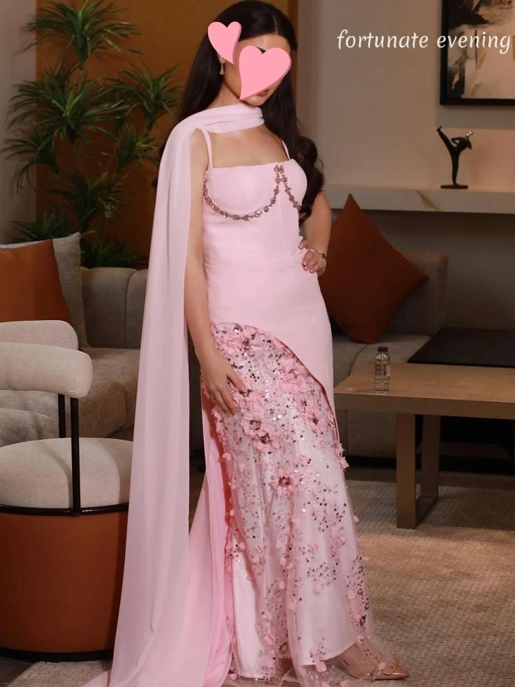 Fortunate Evening Elegant Vintage Sweet Pink Mermaid Lace Beads Ribbon Customize Formal Occasion Prom Dress Evening Party Gowns
Fortunate Evening Elegant Vintage Sweet Pink Mermaid Lace Beads Ribbon Customize Formal Occasion Prom Dress Evening Party Gowns