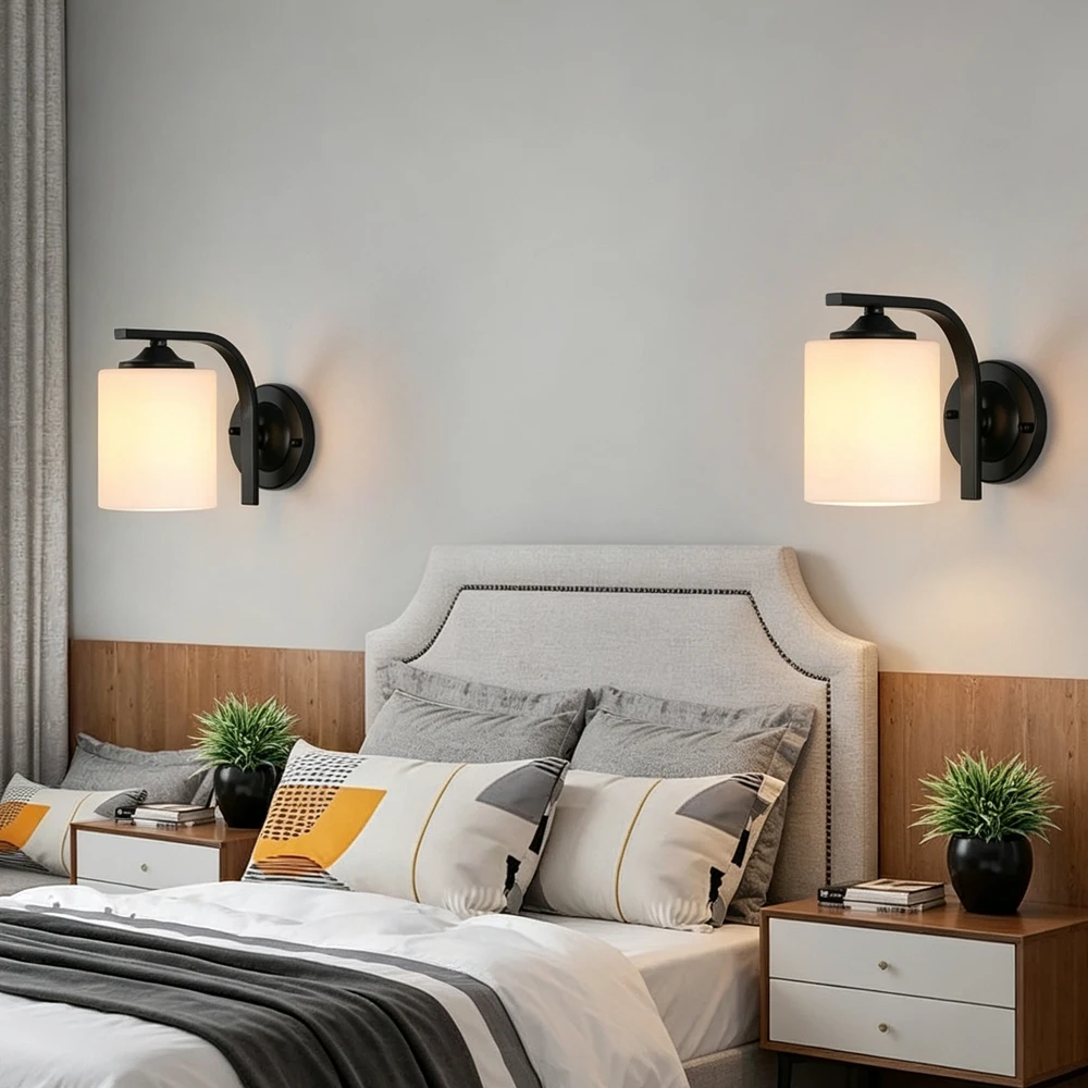 Led Wall Lamp American Vintage Bedside Glass Reading Lamp E27 Hotel Living Room Corridor Bathroom Mirror Light Decor Lighting
Led Wall Lamp American Vintage Bedside Glass Reading Lamp E27 Hotel Living Room Corridor Bathroom Mirror Light Decor Lighting