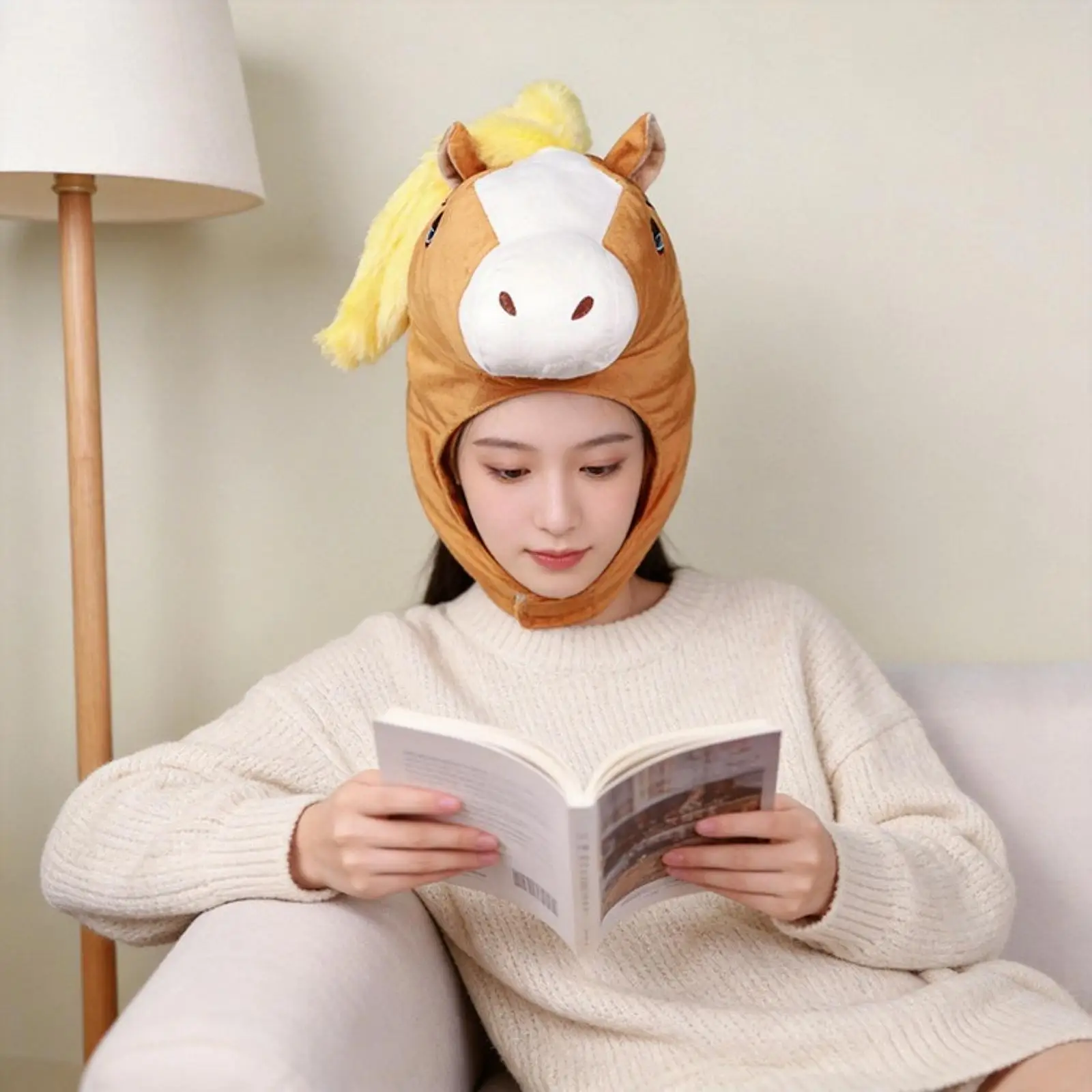 Horse Head Headgear Hat Soft Plush Animal Hat for Festival Party Favors Supplies
Horse Head Headgear Hat Soft Plush Animal Hat for Festival Party Favors Supplies