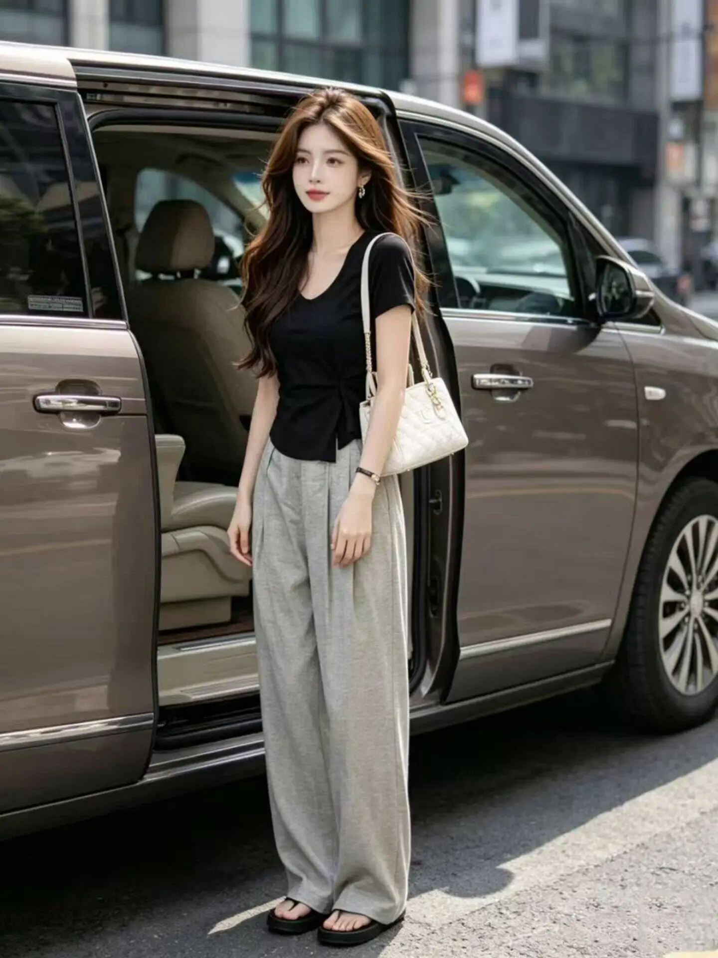 Gray High Waist Straight Leg Pants Women's Fashion Summer New Loose Casual Floor-Length Trousers Comfortable All-Match
Gray High Waist Straight Leg Pants Women's Fashion Summer New Loose Casual Floor-Length Trousers Comfortable All-Match