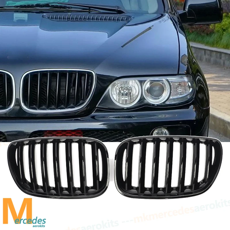 For BMW X5 E53 2004 2005 2006 Front Kidney Grilles Replacement 51137113733 Grills Mesh Bumper Parts Upper Lower Mesh Design
For BMW X5 E53 2004 2005 2006 Front Kidney Grilles Replacement 51137113733 Grills Mesh Bumper Parts Upper Lower Mesh Design