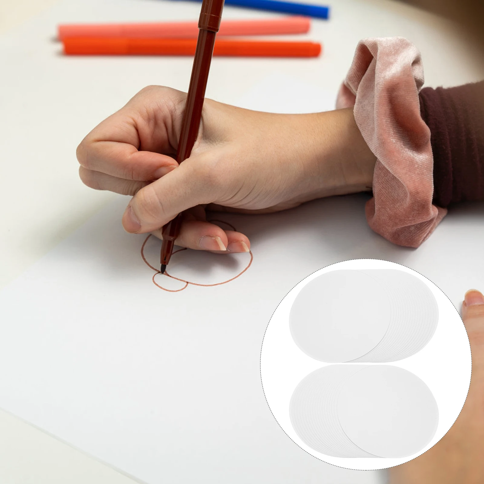 40 Sheets Round Painting Cardboard White Paperboard Wood Pulp Durable Craft Paper Art Class Projects Acrylic Oil Paints 
40 Sheets Round Painting Cardboard White Paperboard Wood Pulp Durable Craft Paper Art Class Projects Acrylic Oil Paints