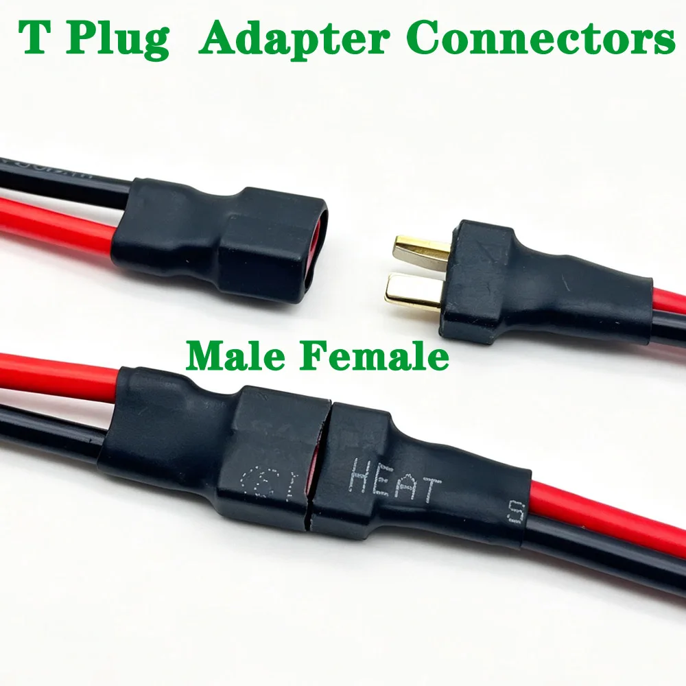 For T Plug Male Female Connector Extension Silicone Wire T Plug Female to Male Adapter Battery Connect Cable
For T Plug Male Female Connector Extension Silicone Wire T Plug Female to Male Adapter Battery Connect Cable 