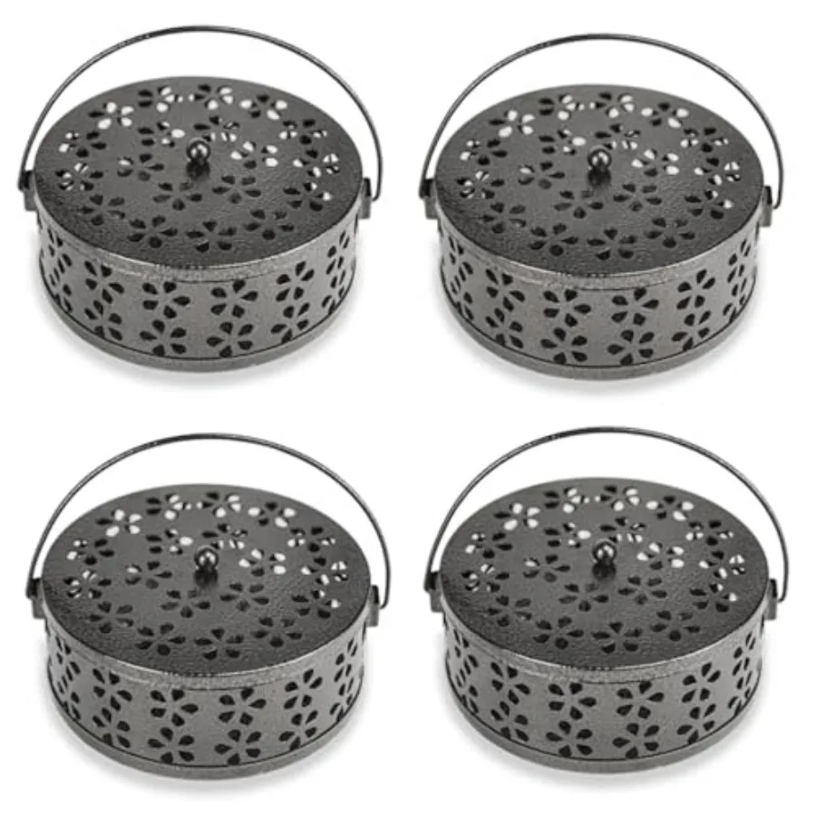 4 Pieces Coil Holder Portable Mosquito Incense Holder Metal Hanging Incense Burner Iron Mosquito Incense Holder Retro Iron Coil
4 Pieces Coil Holder Portable Mosquito Incense Holder Metal Hanging Incense Burner Iron Mosquito Incense Holder Retro Iron Coil