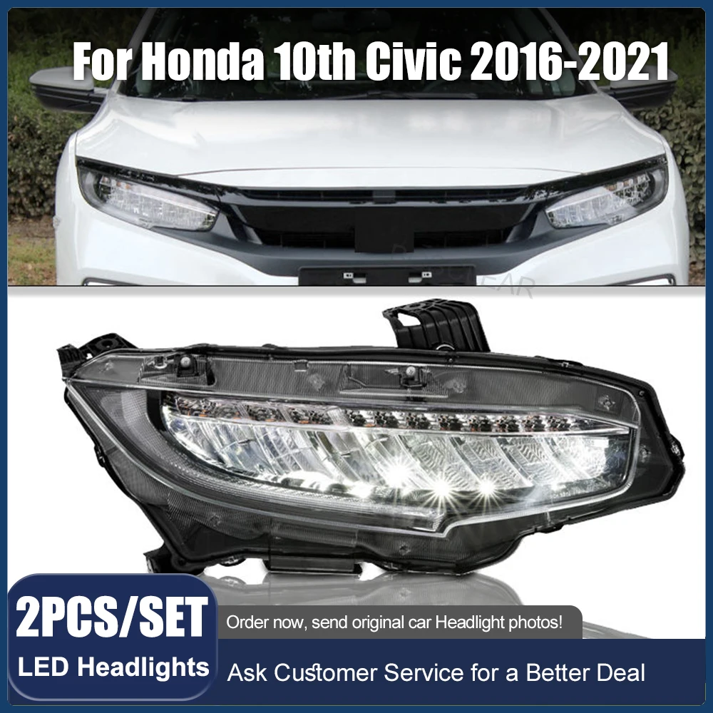 Auto Lighting Systems Car Headlight for Honda CIVIC 2016 2017 2018 2019 Head Light Headlamp LED Headlights Dynamic Turn Signal
Auto Lighting Systems Car Headlight for Honda CIVIC 2016 2017 2018 2019 Head Light Headlamp LED Headlights Dynamic Turn Signal