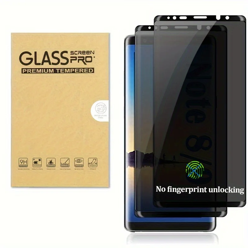 Privacy Screen Protector for Galaxy Note 9/ 8 3D Curved Full Coverage 9H Hardness Anti-Privacy Tempered Glass, 2pcs
Privacy Screen Protector for Galaxy Note 9/ 8 3D Curved Full Coverage 9H Hardness Anti-Privacy Tempered Glass, 2pcs
