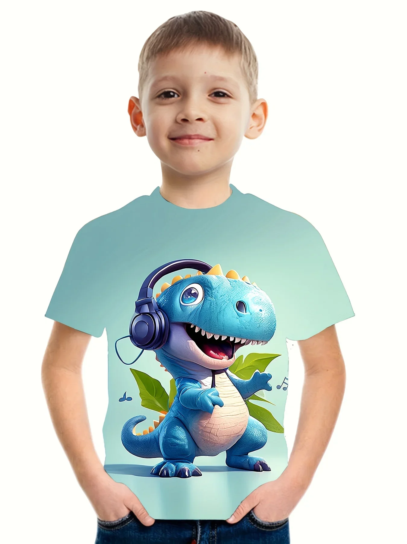 Disney Cute 3D Dinosaur Animal Print Sports Quick Dry Breathable T-shirt Casual Street Fashion Y2K Harajuku Boys Short Sleeve
Disney Cute 3D Dinosaur Animal Print Sports Quick Dry Breathable T-shirt Casual Street Fashion Y2K Harajuku Boys Short Sleeve