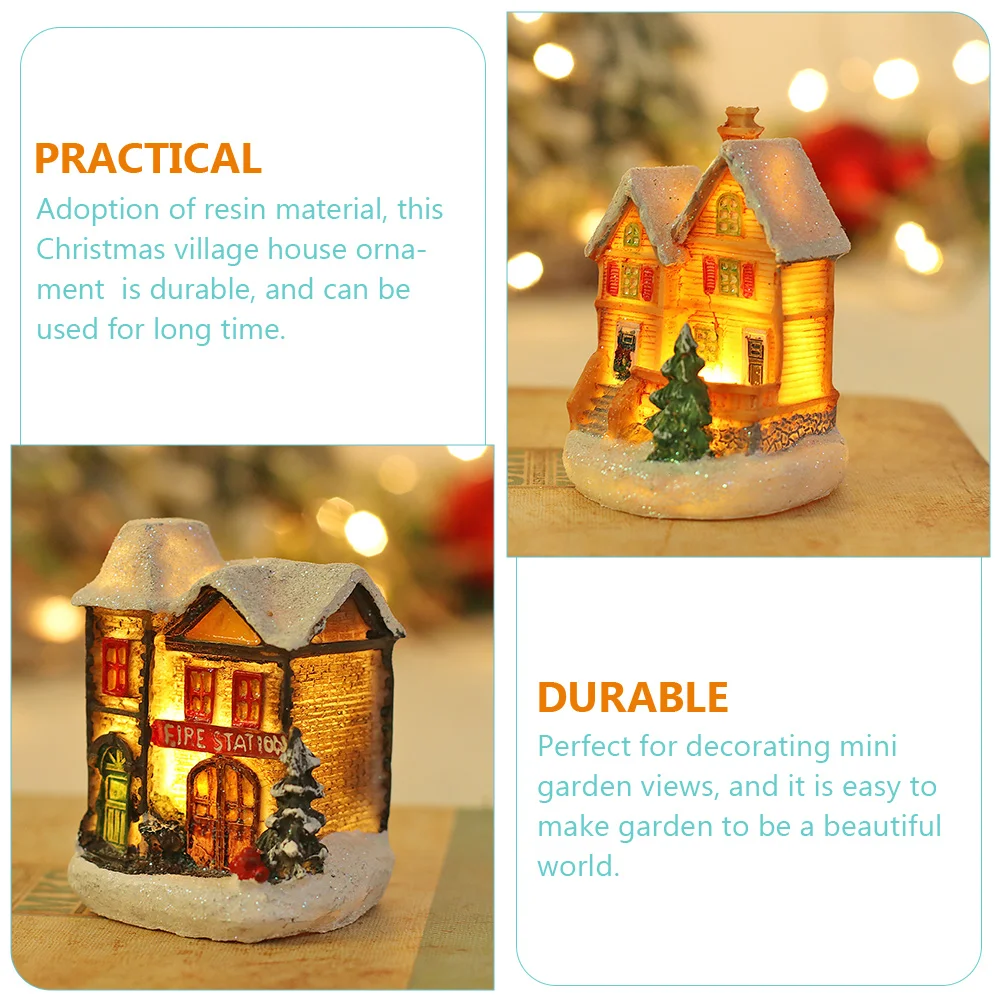 6 pcs Lighted Christmas Village Houses Village Houses Resin Christmas Decorations Mini Garden Home Accessories Holiday naments
6 pcs Lighted Christmas Village Houses Village Houses Resin Christmas Decorations Mini Garden Home Accessories Holiday naments