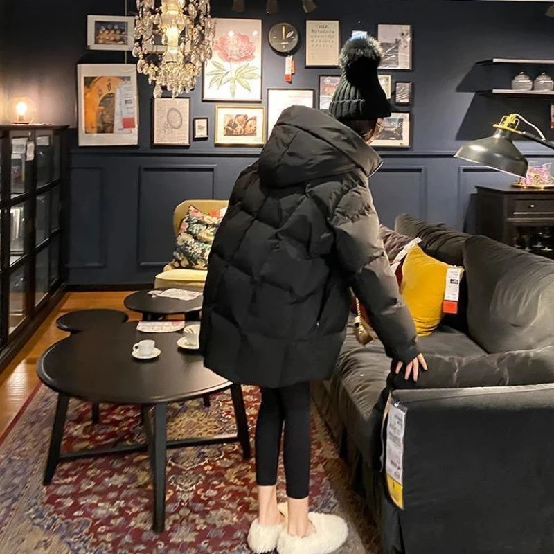 Women Winter Parkas Coat New Korean Female Cotton-Padded Jacket Loose Profile Thick Winter Mid-Length Bread Jacket
Women Winter Parkas Coat New Korean Female Cotton-Padded Jacket Loose Profile Thick Winter Mid-Length Bread Jacket
