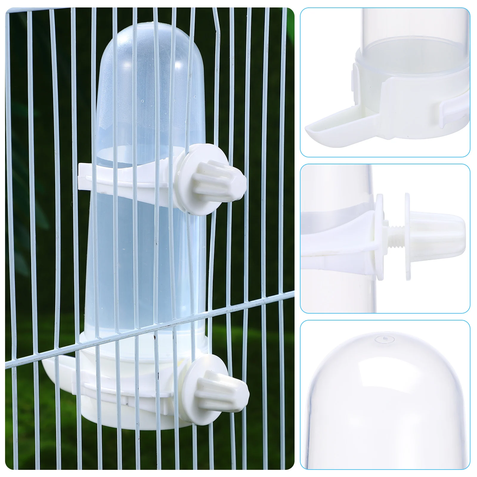 2Pcs Automatic Feeder Clear Bird Cage Accessories Water Food Dispenser Parakeet Holder Feeding Tool Indoor Pet Plastic
2Pcs Automatic Feeder Clear Bird Cage Accessories Water Food Dispenser Parakeet Holder Feeding Tool Indoor Pet Plastic