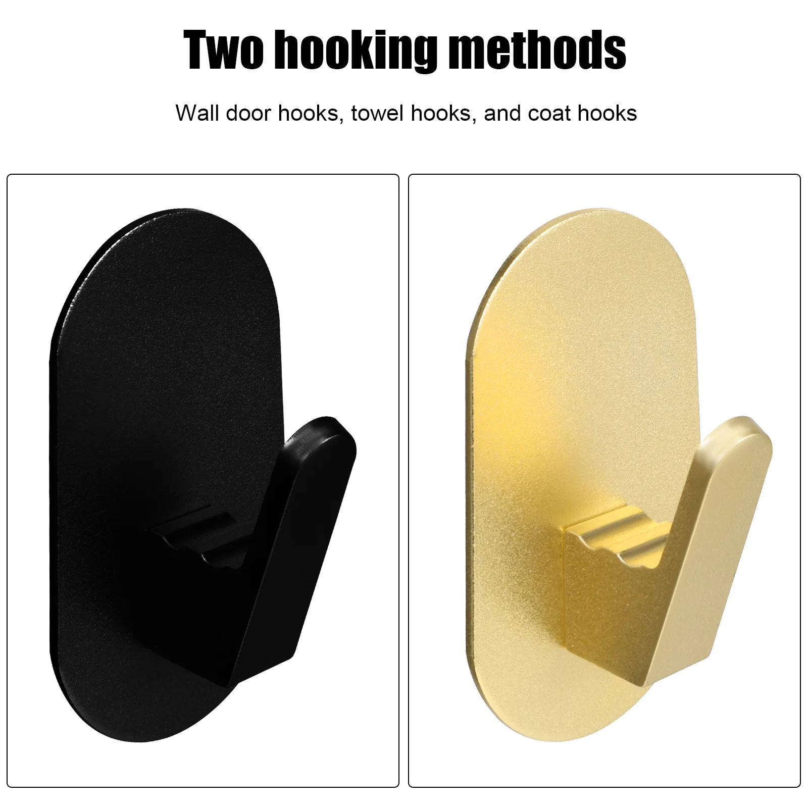 6 Pcs Bathroom Hooks Aluminum Alloy Durable Heavy Duty Wall Mount Adhesive Shower Towel Clothes Hanger Black Gold Color Easy
6 Pcs Bathroom Hooks Aluminum Alloy Durable Heavy Duty Wall Mount Adhesive Shower Towel Clothes Hanger Black Gold Color Easy