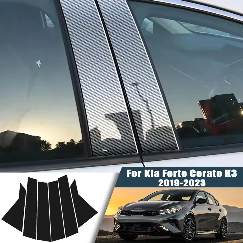 Glossy Black Carbon Fiber Window Door Deal B C Pillar Post Cover Sticker For Kia Forte Cerato K3 2019-2023 2020 2021 2022
Glossy Black Carbon Fiber Window Door Deal B C Pillar Post Cover Sticker For Kia Forte Cerato K3 2019-2023 2020 2021 2022