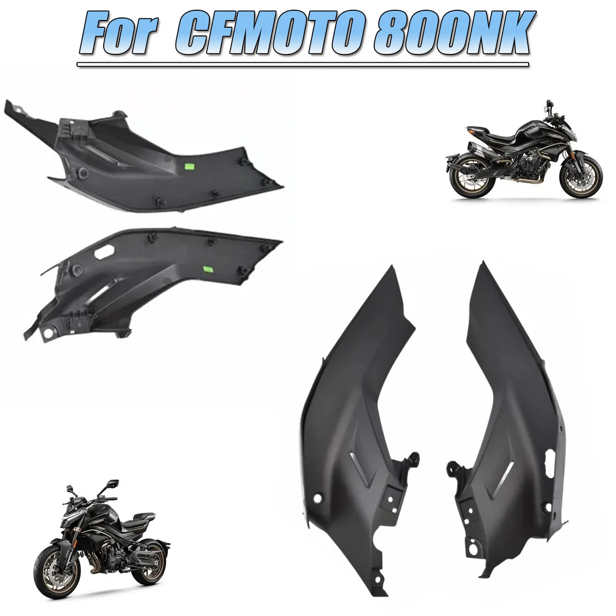 Подходит для CFMOTO 800NK NK800 CF800-7: передняя левая и правая декоративная пластиковая накладка на кузов автомобиля.
Подходит для CFMOTO 800NK NK800 CF800-7: передняя левая и правая декоративная пластиковая накладка на кузов автомобиля.