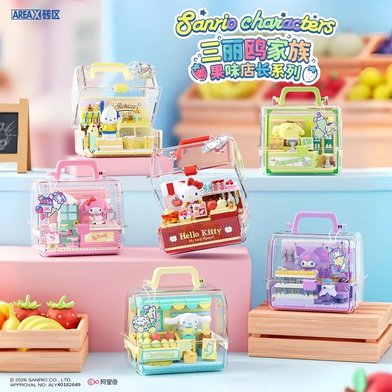 Areax Building Blocks Sanrio Characters Hello Kitty Fruit Flavor Shopkeeper Series DIY Assembled Portable Desktop Display Box
Areax Building Blocks Sanrio Characters Hello Kitty Fruit Flavor Shopkeeper Series DIY Assembled Portable Desktop Display Box