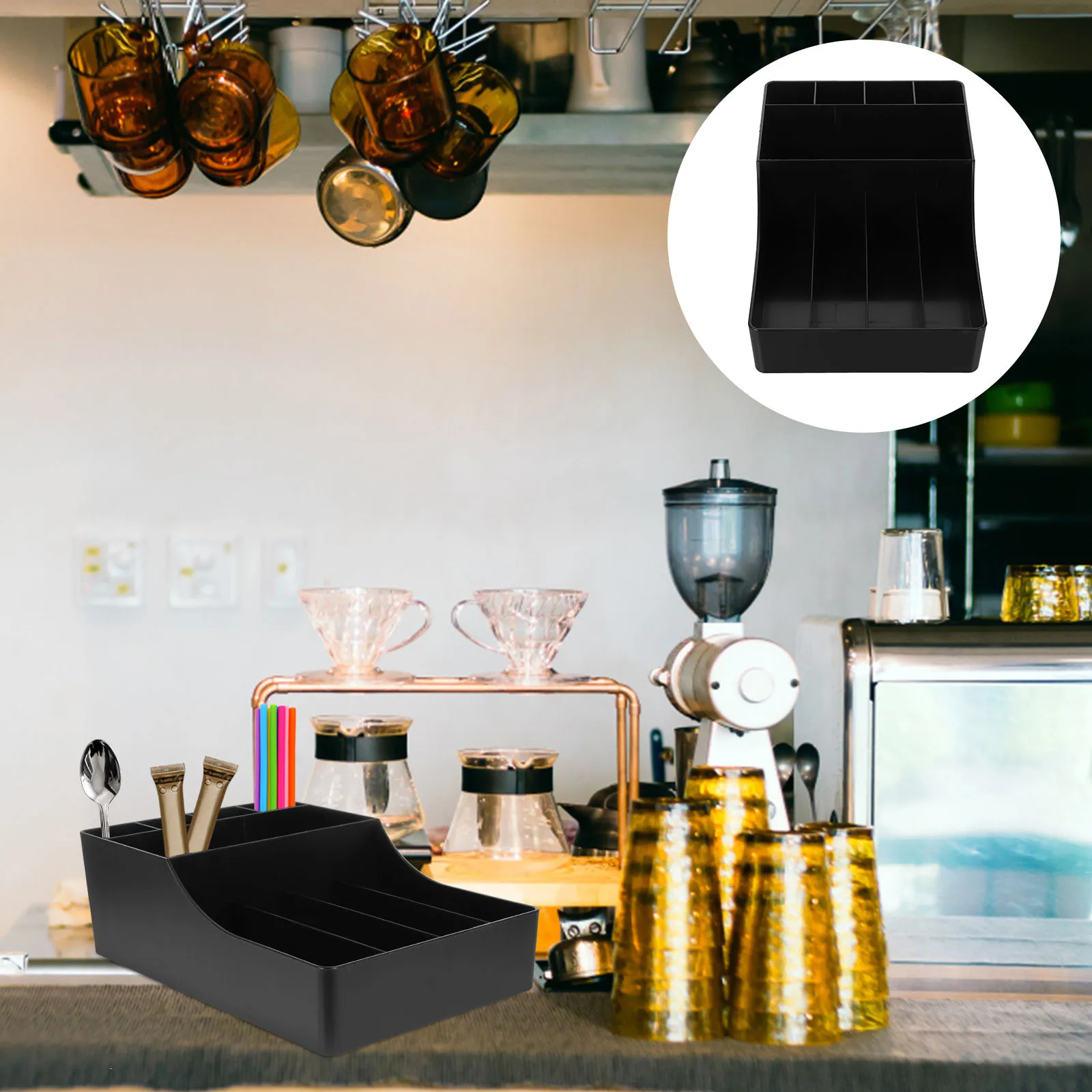 Coffee Station Organizer Box Multipurpose Straw Napkin Sugar Bag Holder PP Material Coffee Bar Countertop Accessories
Coffee Station Organizer Box Multipurpose Straw Napkin Sugar Bag Holder PP Material Coffee Bar Countertop Accessories