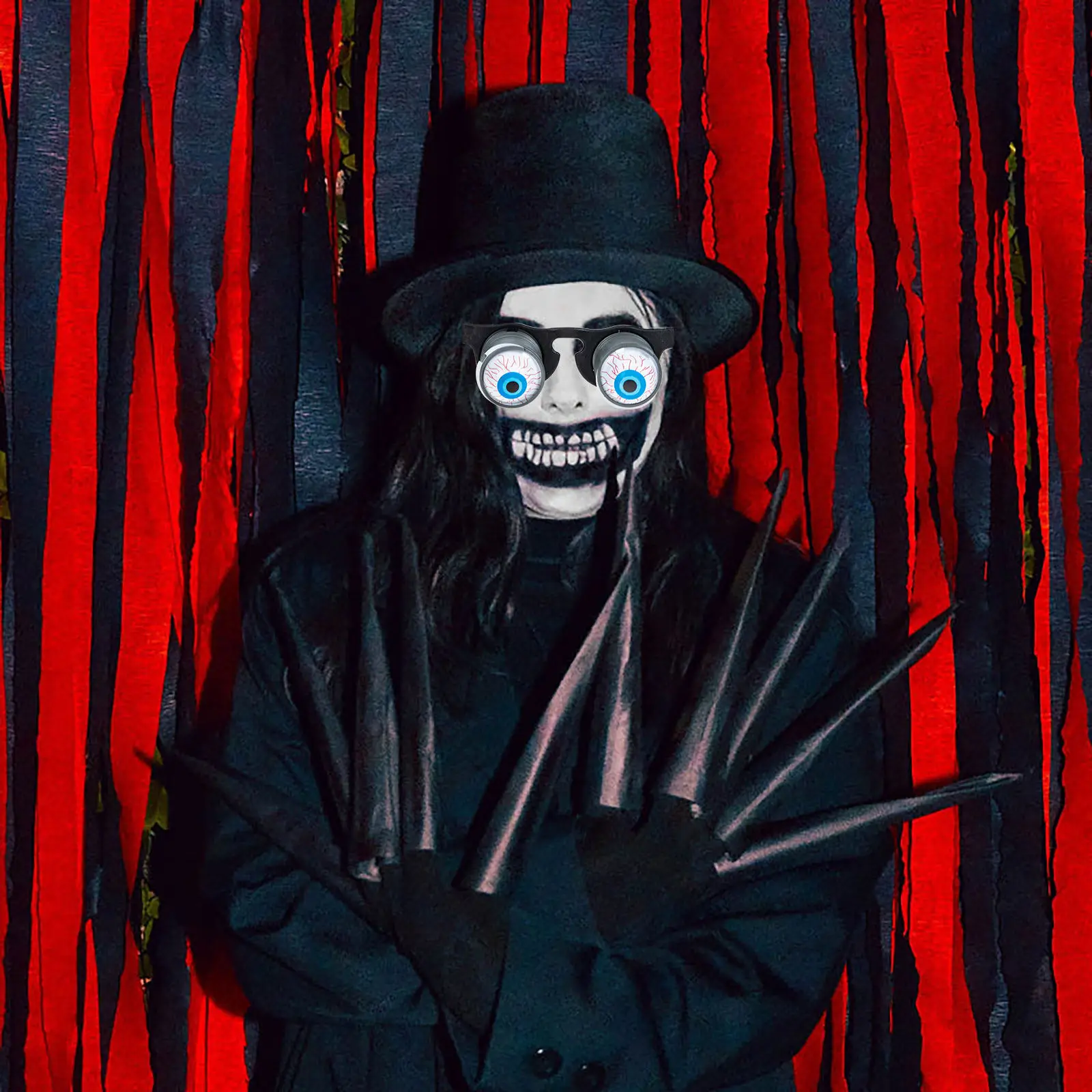 3Pcs Premium Plastic Scary Eyeball Eyeglasses Odorless Safe Prank Props for Cosplay Party Photo Shoot Halloween Adorns Fun
3Pcs Premium Plastic Scary Eyeball Eyeglasses Odorless Safe Prank Props for Cosplay Party Photo Shoot Halloween Adorns Fun