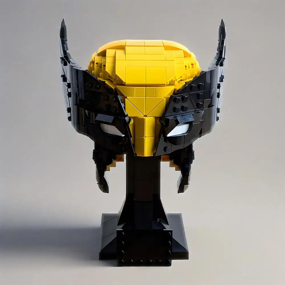 MOC Wolverine Cowl Building Blocks X-Men Helmet Series bricks Collectible Display Model for Fans and Collectors
MOC Wolverine Cowl Building Blocks X-Men Helmet Series bricks Collectible Display Model for Fans and Collectors