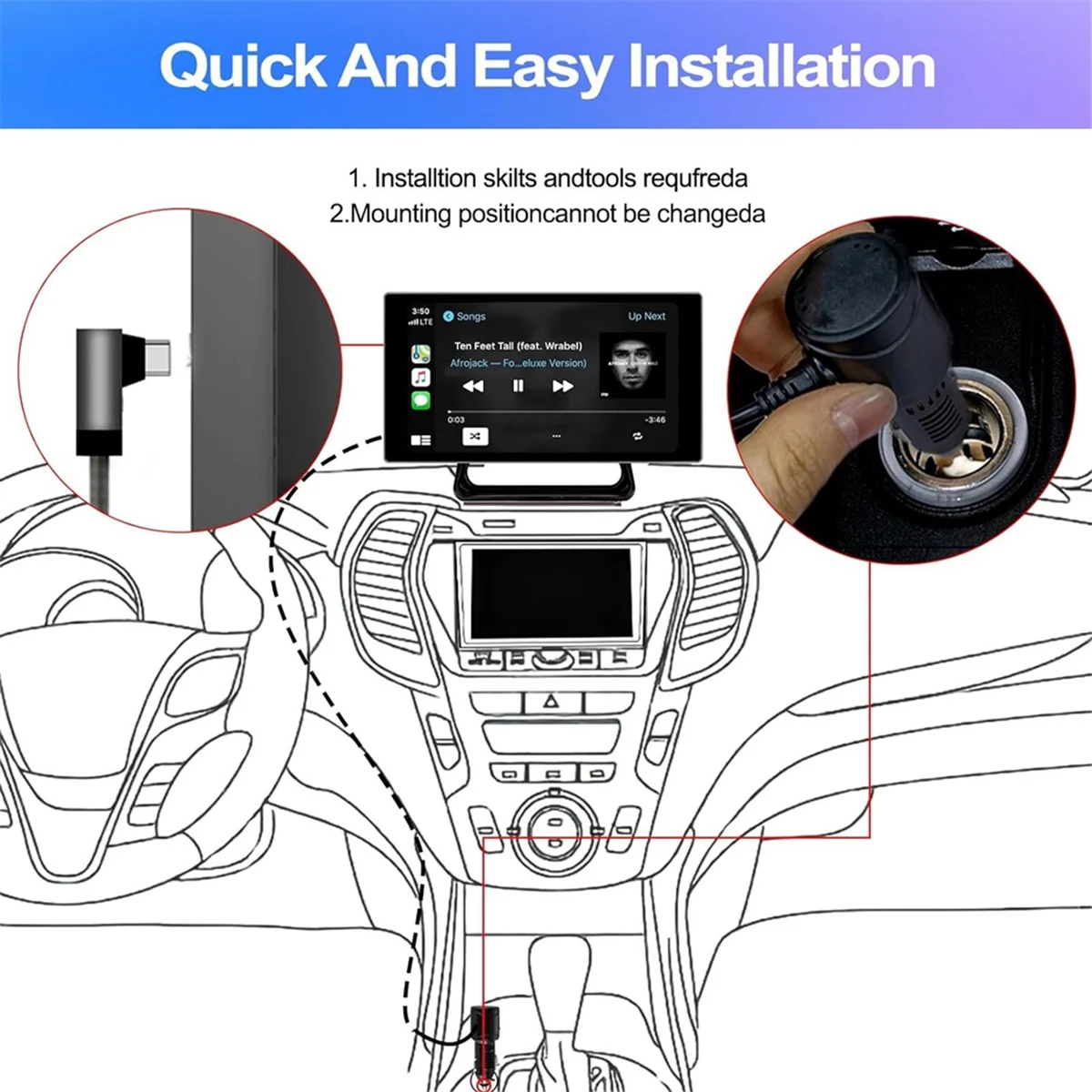 5 Inch Portable Car Radio with Dash Cam Wireless Carplay Android Auto Driving Recorder Bluetooth FM Reversing Camera
5 Inch Portable Car Radio with Dash Cam Wireless Carplay Android Auto Driving Recorder Bluetooth FM Reversing Camera