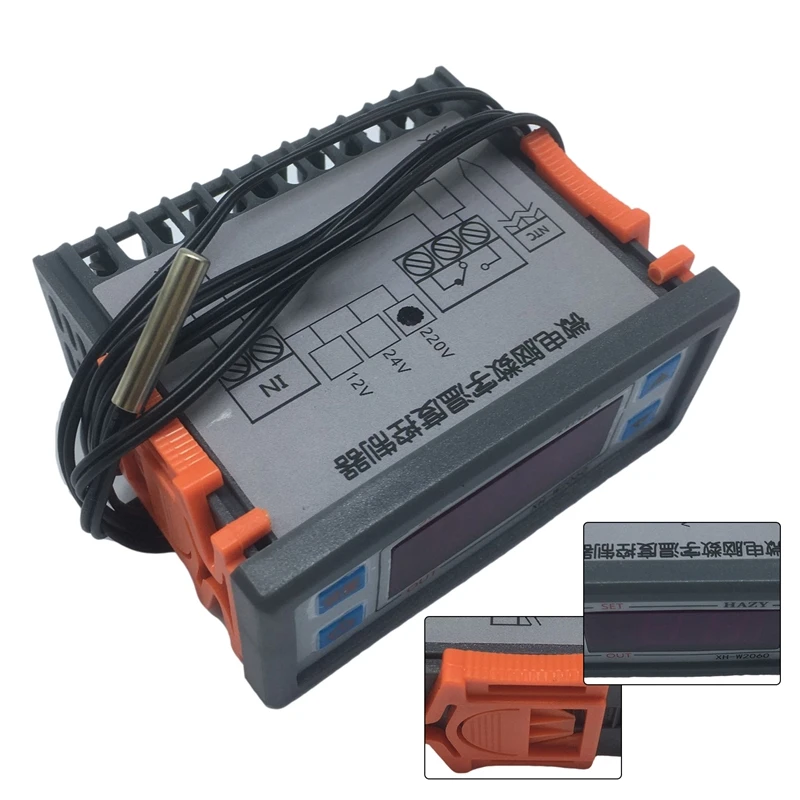 XH-W2060 Microcomputer Digital Thermostat Embedded Digital Display Thermostat For Refrigerator Freezer Cold Storage
XH-W2060 Microcomputer Digital Thermostat Embedded Digital Display Thermostat For Refrigerator Freezer Cold Storage