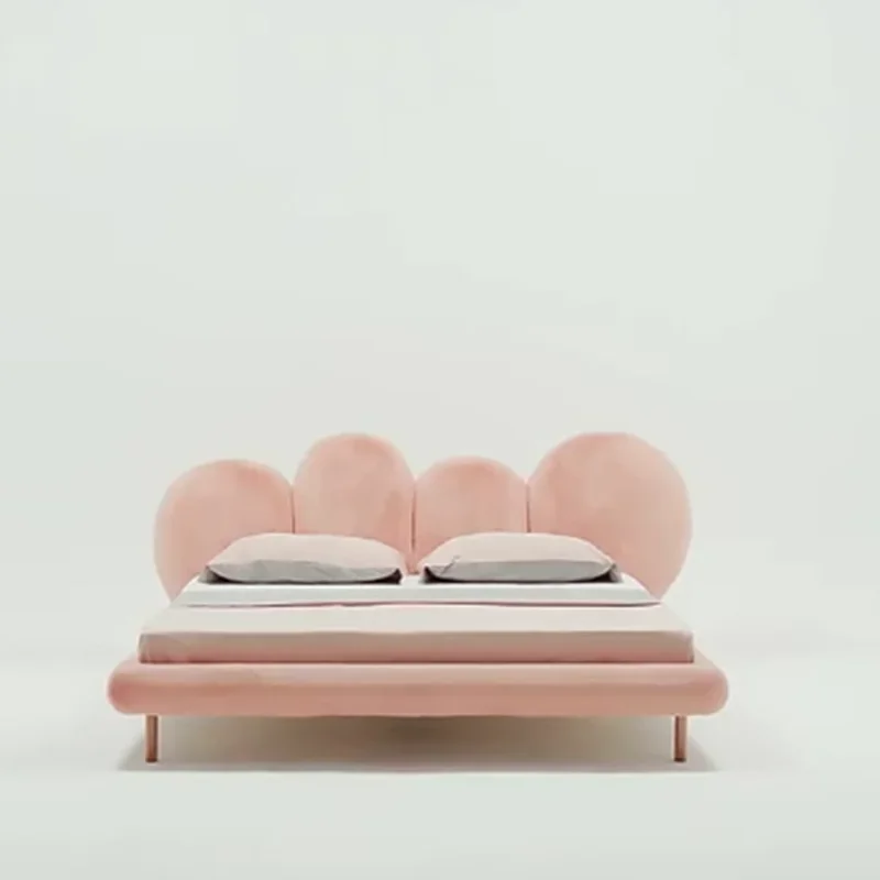 Pink Girls Velvet Double Bed Luxury Backrest House Soft Modern Bedroom Beds King Princesse Big Camas De Dormitorio Furniture
Pink Girls Velvet Double Bed Luxury Backrest House Soft Modern Bedroom Beds King Princesse Big Camas De Dormitorio Furniture