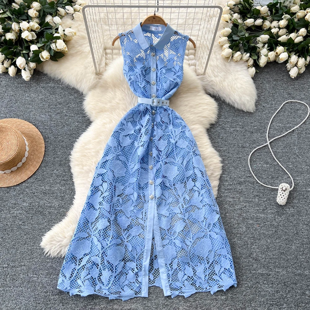 Elegant Luxury Evening Dress Dress Women Summer Autumn Single Breasted Crystal Bead Hollow Out Crochet Lace Long Dresses Shirt
Elegant Luxury Evening Dress Dress Women Summer Autumn Single Breasted Crystal Bead Hollow Out Crochet Lace Long Dresses Shirt