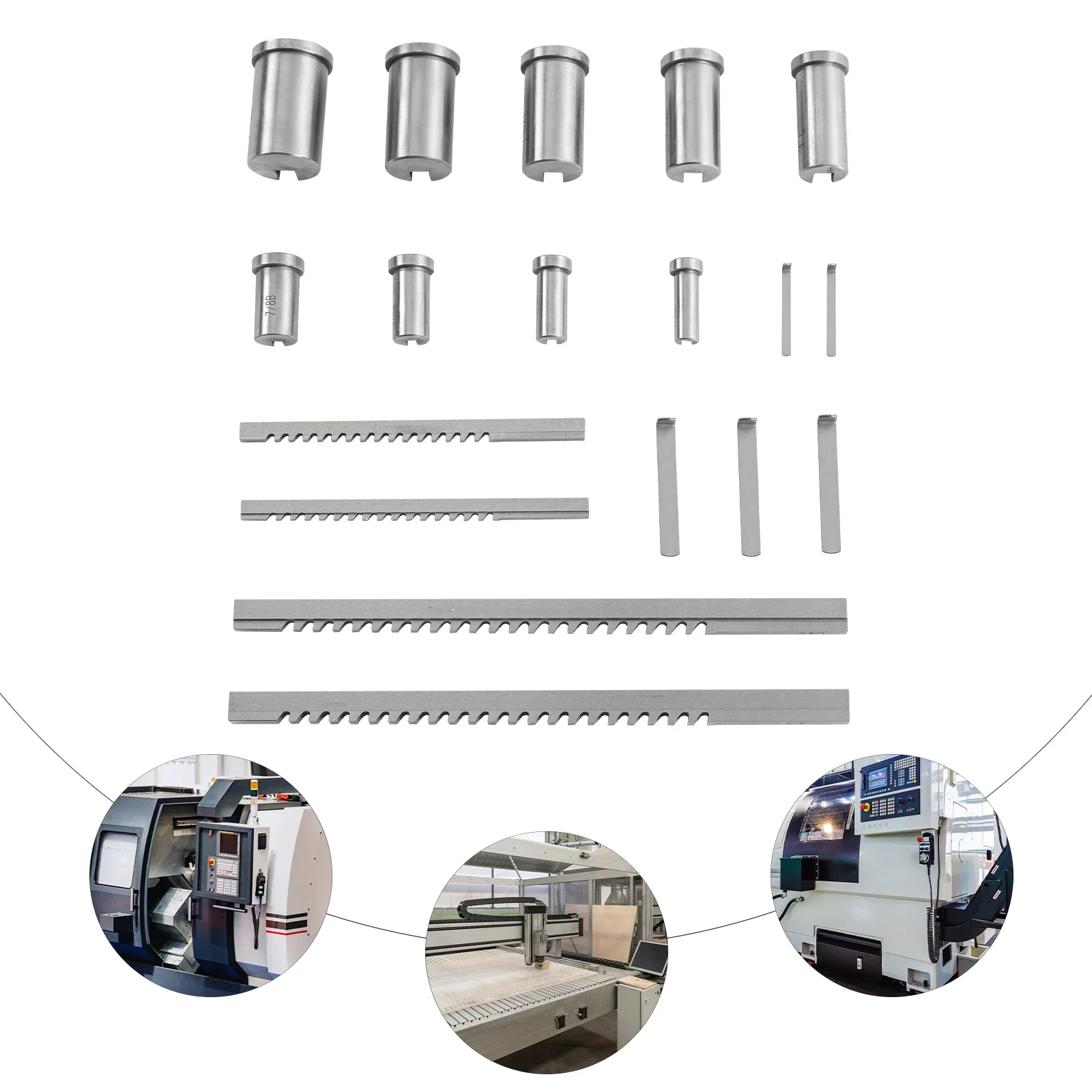 Keyway Broach Set,18Pcs Broach Set HSS Tool 1/8" 3/16" 1/4" 3/8" Metalworking Cut Tool Broaching Cutter Bushing Shim Set
Keyway Broach Set,18Pcs Broach Set HSS Tool 1/8" 3/16" 1/4" 3/8" Metalworking Cut Tool Broaching Cutter Bushing Shim Set