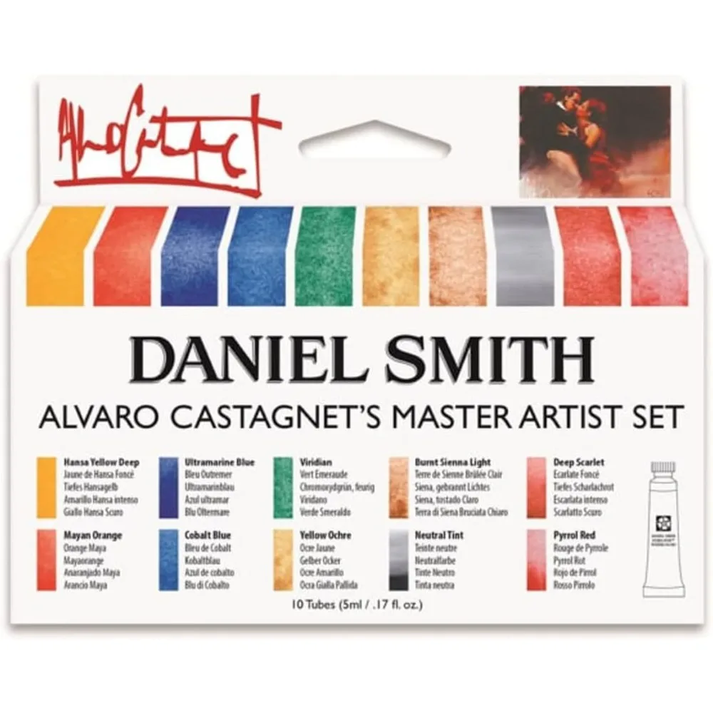 HOME Watercolor Set 5ml Tubes - Alvaro Castagnet Watercolor Set - 10 Tubes, 285610016,Gold, 0.17 Fl Oz (Pack of 10)
HOME Watercolor Set 5ml Tubes - Alvaro Castagnet Watercolor Set - 10 Tubes, 285610016,Gold, 0.17 Fl Oz (Pack of 10)