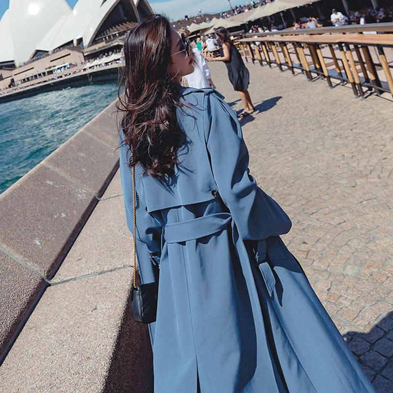 2023 New Spring Windbreaker Women's Middle And Long Knee Trend Thin Korean Loose Popular Hepburn Coat
2023 New Spring Windbreaker Women's Middle And Long Knee Trend Thin Korean Loose Popular Hepburn Coat
