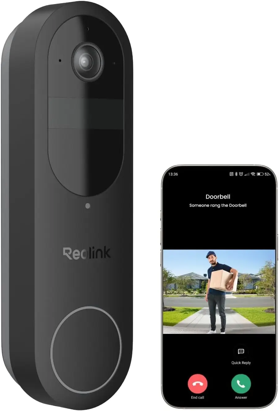 2K Battery Video Doorbell, 150°x150° View, WiFi 2.4/5 GHz, Two-Way Audio, Motion Detection, No Monthly Fee
2K Battery Video Doorbell, 150°x150° View, WiFi 2.4/5 GHz, Two-Way Audio, Motion Detection, No Monthly Fee