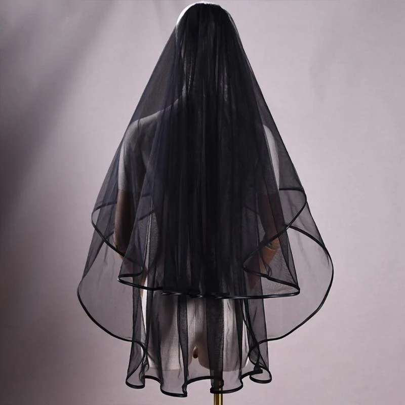 U90E Bridal Veil Bachelorette Party Decorations Bride To Be Gift Bridal Shower Wedding Black Double Layer Sheer Mantilla
U90E Bridal Veil Bachelorette Party Decorations Bride To Be Gift Bridal Shower Wedding Black Double Layer Sheer Mantilla
