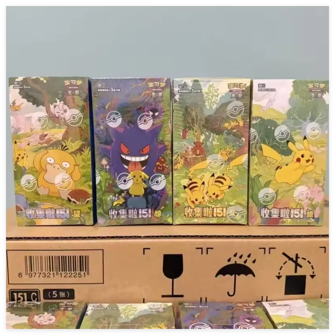 Pokemon TCG Random Blind Box 151 Series Simplified Chinese Collectible Trading Cards Hobby Toy Gift For Anime Collectors
Pokemon TCG Random Blind Box 151 Series Simplified Chinese Collectible Trading Cards Hobby Toy Gift For Anime Collectors